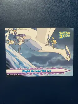 Lugia Flight Across The Ice #54 Pokemon The Movie 2000 Topps Blue label NM - Image 1