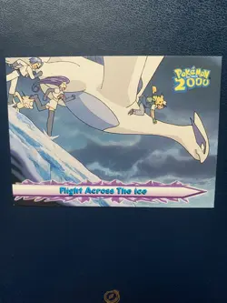 Lugia Flight Across The Ice #54 Pokemon The Movie 2000 Topps Blue label NM - Image 2
