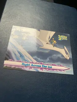 Lugia Flight Across The Ice #54 Pokemon The Movie 2000 Topps Blue label NM - Image 4