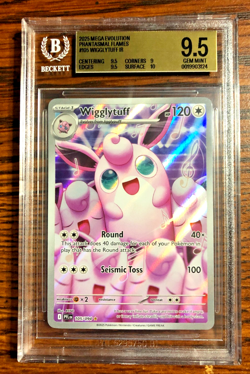 Wigglytuff Illustration Rare #105|BGS GEM MINT 9.5|Phantasmal Flames|Pokemon TCG - Image 1