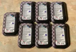 Pokemon TCG Black Bolt & White Flare Mini Tins x7 NEW SEALED 14 packs in total - Image 2