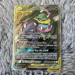 Muk & Alolan Muk GX TAG TEAM Full Art Holo 197/214 Unbroken Bonds NM/M - Image 1