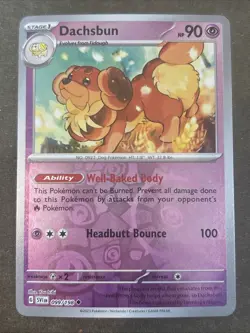 Dachsbun 099/198 Scarlet & Violet Base Set Reverse Holo Pokemon TCG NM - Image 1