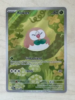 Pokemon TCG Rowlet 090/088 Perfect Order Illustration Rare NM - Image 1