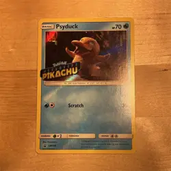 Pokemon TCG Psyduck SM199 Detective Pikachu Stamped Promo Holo 70HP English - Image 1
