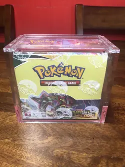 Pokemon TCG Evolving Skies Booster Box W/ Acrylic Case SEALED - Image 1