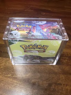 Pokemon TCG Evolving Skies Booster Box W/ Acrylic Case SEALED - Image 2