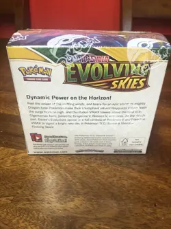 Pokemon TCG Evolving Skies Booster Box W/ Acrylic Case SEALED - Image 5