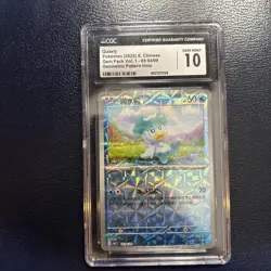 Pokemon TCG Quaxly Holo Chinese CGC GEM MINT 10 - Image 1