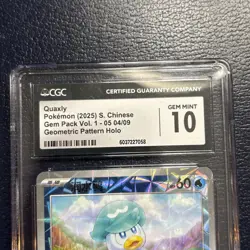 Pokemon TCG Quaxly Holo Chinese CGC GEM MINT 10 - Image 3