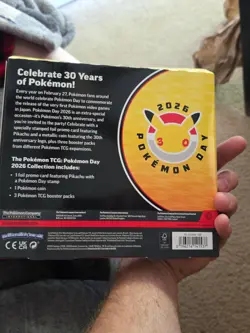 Pokemon TCG 2026 Pokemon Day 30th Anniversary Box Sealed Pikachu Promo Coin 3 PK - Image 2