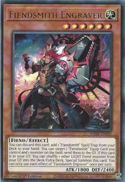 RA04-EN049 Fiendsmith Engraver - Ultra Rare Card 1st EditionMint Yugioh Card - Image 1