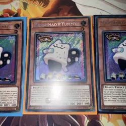 Yugioh 3x Marshmao Yummy Secret Rare 1st Ed DOOD-EN024 - Image 3