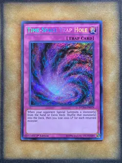 Yugioh Time-Space Trap Hole DUEA-EN079 Secret Rare 1st Ed NM - Image 1