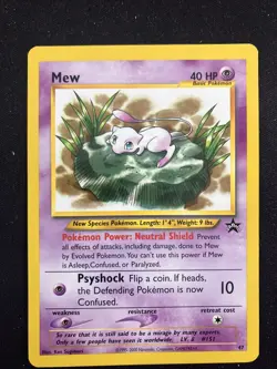 Pokemon Wizards - Mew - 47 - Black Star Promo Card NM - Image 1