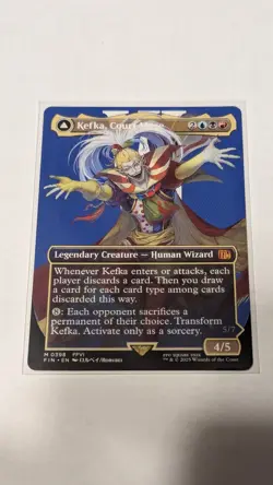 Kefka, Court Mage (Borderless) 0398 (M) MTG Final Fantasy (FIN) - Image 1