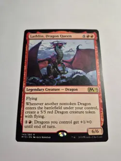 Magic the Gathering MTG - Lathliss, Dragon Queen - M19 - NM - Image 1