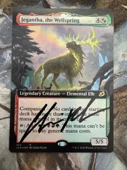 !!SIGNED!! Magic IKO Jegantha, the Wellspring (Extended Art) 352 NM Foil - Image 1