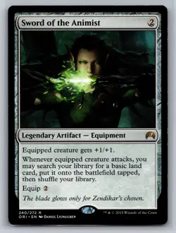 Promo Pack: Theros Beyond Death #240 Sword of the Animist *M6 - Image 1