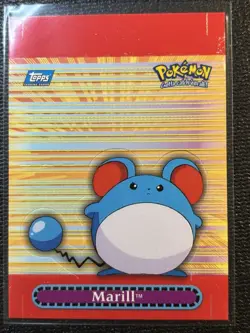 Pokemon Marill Pop-Up Card TV Animation 3-Topps 2000-N MINT/MINT - Image 1
