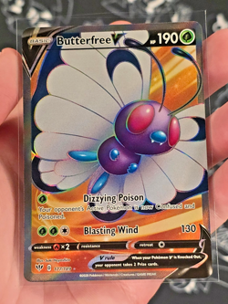 Butterfree V (Full Art) 177/189 Pokemon Sword & Shield: Darkness Ablaze Holo -NM - Image 1