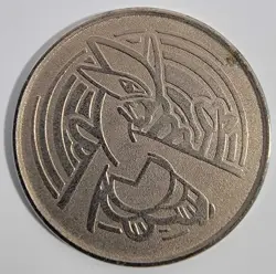 Pokemon TCG Promo Vintage 2001 Lugia Metal Coin Wizards Of The Coast - Image 1