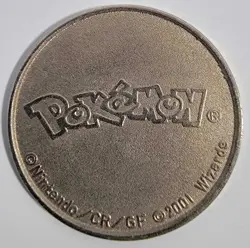 Pokemon TCG Promo Vintage 2001 Lugia Metal Coin Wizards Of The Coast - Image 2