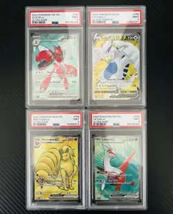 Pokemon Lot of 4 English PSA 9 Graded Cards Scizor Lugia Ninetales Latias - Image 1
