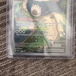 Pokemon TCG Snorlax Scarlet & Violet Pokemon Center Stamped Promo - Image 2