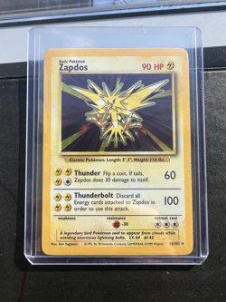 1999 Pokemon Zapdos Base Set 016/102 Holo HP - Image 1