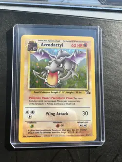 1999 Pokemon Aerodactyl Fossil 1/62 Holo HP - Image 1