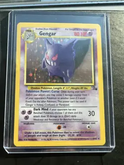 1999 Pokemon Gengar 5/62 Fossil Holo HP - Image 1