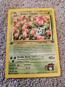 Pokemon Gym Challenge Erika's Ivysaur 1st Edition Uncommon 41/132 Unplayed - Image 1