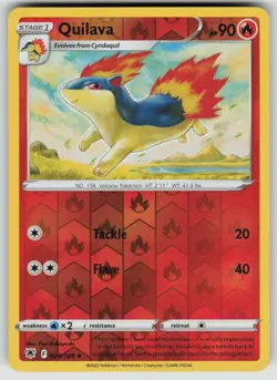 QUILAVA 024/189 UNCOMMON ASTRAL RADIANCE POKEMON REVERSE HOLO NEAR MINT - Image 1