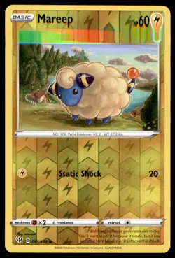 Mareep 055/189 Common Darkness Ablaze Pokemon Reverse Holo Near Mint - Image 1