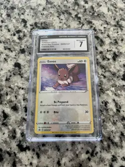 CGC 7 Pokemon TCG Eevee SWSH Promo Holo SWSH127 English - Image 1