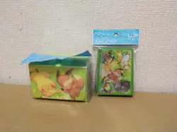 Pokemon Card Game Pikachu Eevee your hard work Deck Case Sleeve Set - Image 1