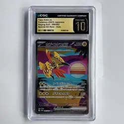✨ CGC 10 Tapu Koko ex 086/062 SAR Pokemon Card Raging Surf sv3a - Image 1