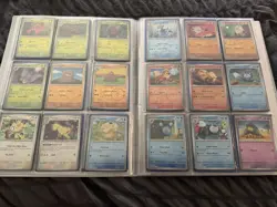 Pokemon 151 Complete BASE Set 1-165 Holo/RH/Base/EX + Set Binder Missing Mew Ex - Image 4