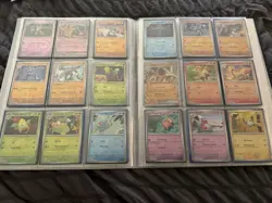 Pokemon 151 Complete BASE Set 1-165 Holo/RH/Base/EX + Set Binder Missing Mew Ex - Image 5