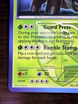 Torterra 3/135 Plasma Storm Rare Regular Stage 2 HP150 Pokemon TCG Card English - Image 4
