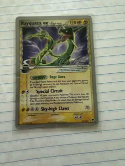 Pokemon TCG Rayquaza EX 97/101 Rare Delta Species World Championships 2007 - Image 1