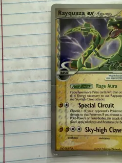 Pokemon TCG Rayquaza EX 97/101 Rare Delta Species World Championships 2007 - Image 2