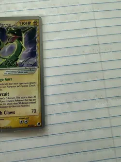 Pokemon TCG Rayquaza EX 97/101 Rare Delta Species World Championships 2007 - Image 3