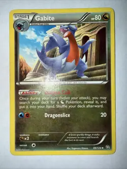 Pokemon TCG Gabite Dragons Exalted Card 89/124 Regular Uncommon LP - Image 1