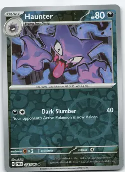 Haunter 056/091 Common Reverse Holo SV: Paldean Fates NM Pokemon - Image 1