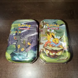 Pokemon TCG Mini Tins Prismatic Evolutions 2 SEALED Tins 4 Packs Total - Image 1