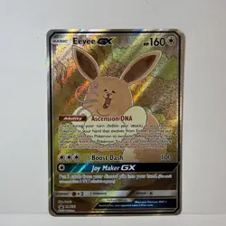 Pokemon TCG Eevee GX SM233 NM Full Art Black Star Promo Sun & Moon Card - Image 1
