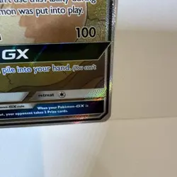 Pokemon TCG Eevee GX SM233 NM Full Art Black Star Promo Sun & Moon Card - Image 4