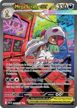 Mega Scrafty ex (#285/217) - Holofoil Ascended Heroes NM Pokemon - Image 1